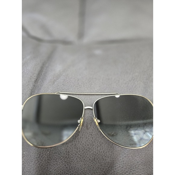 Tory Burch Accessories - Tory Burch TY6058 Aviator Sunglasses Gold Green Grey Gradient Lens with Case